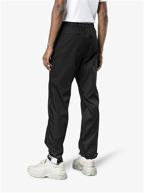 prada rubber tag pants|Prada Track Pants for Men .